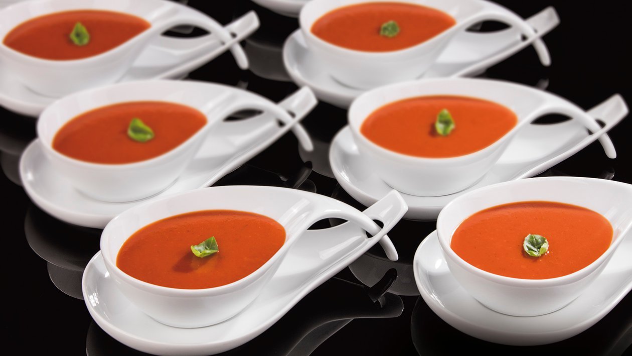 Vegetariánský krém z karamelizovaných rajčat s bazalkou a mascarpone – - Recept Vegetariánský krém z karamelizovaných rajčat s bazalkou a mascarpone – - Recept