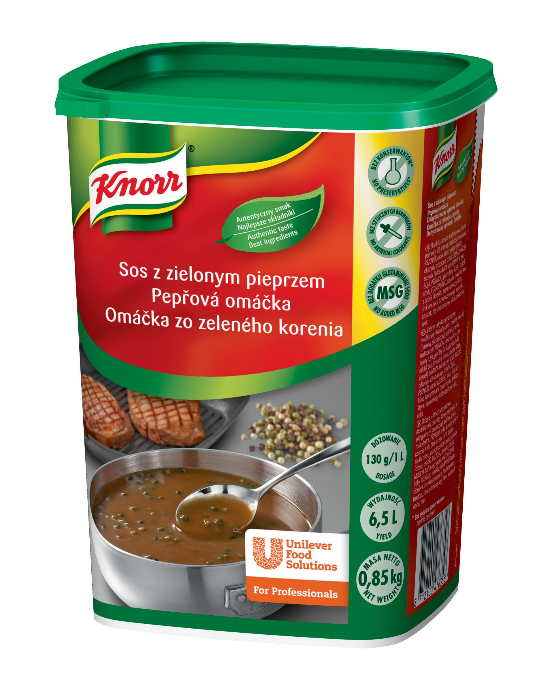 Knorr Pepřová omáčka 0,85 kg