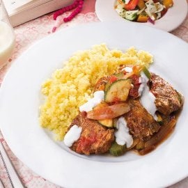 Kuře Garam Masala se šafránovým kuskusem