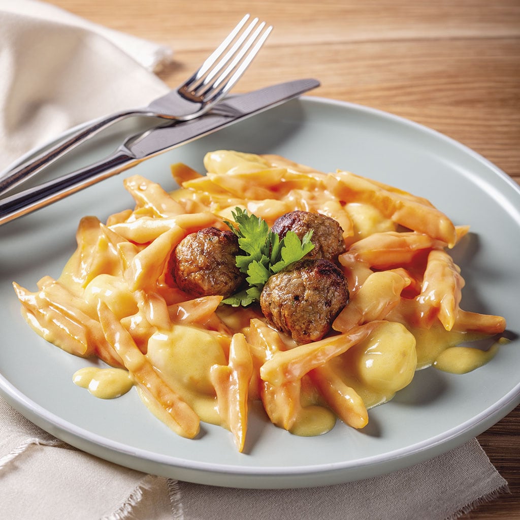 Masové kuličky s mrkvovým ragů