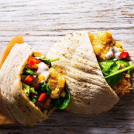 Pita chléb s treskou Pita chléb s treskou