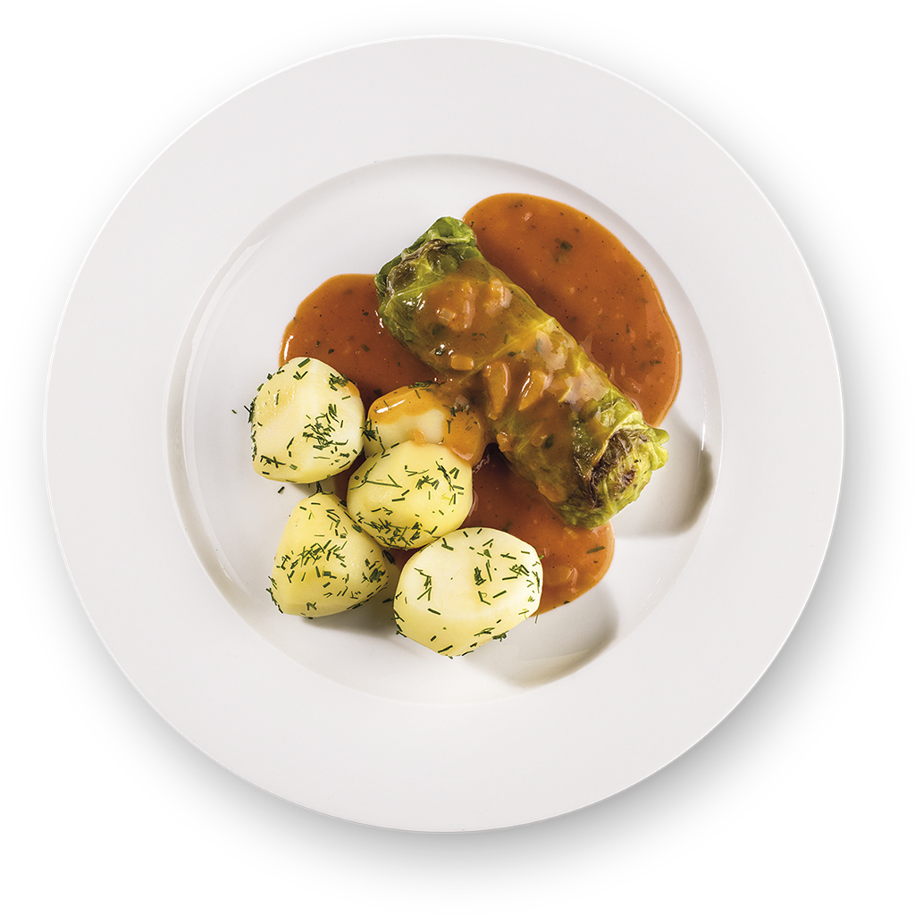 Zelný závitek  v rajčatové omáčce