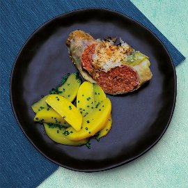 Šulky s pažitkovými bramborami