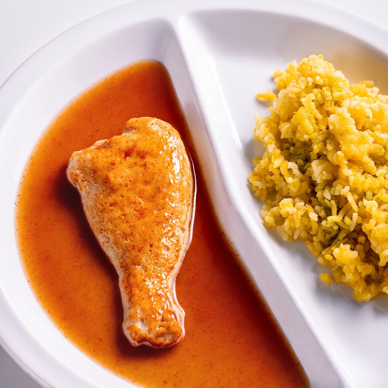 Kuřecí stehýnko s vařenými brambory