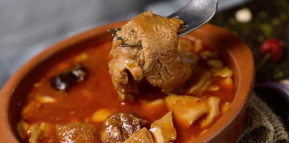 Servírování vnitřností v pekingu